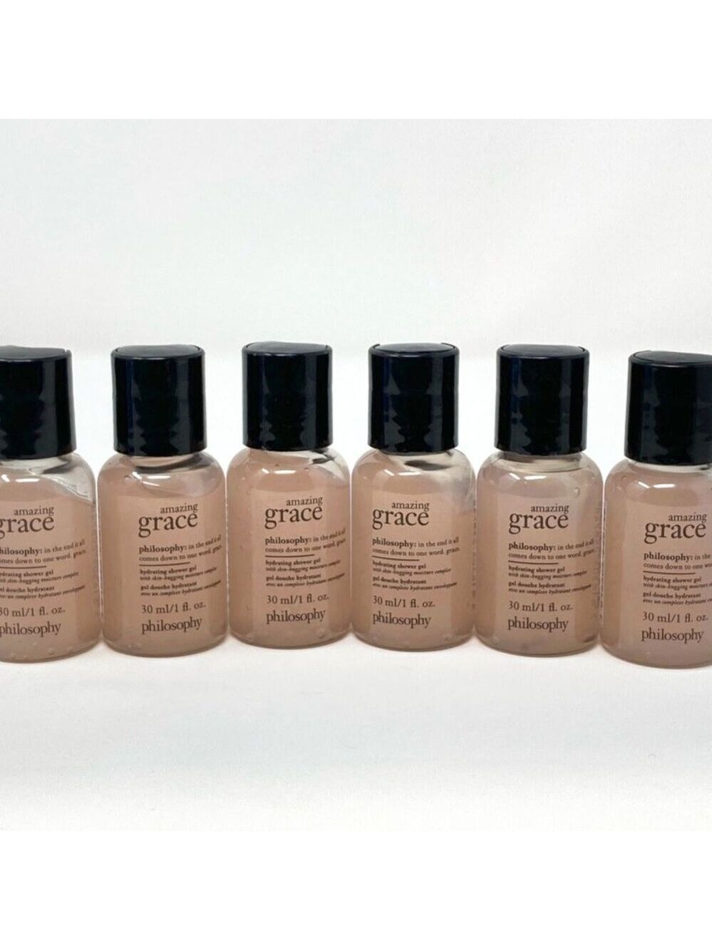 10x Philosophy Amazing Grace Shower Gel 1oz Travel Size New
